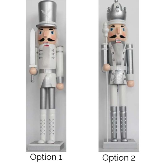 120cm Silver Nutcrackers