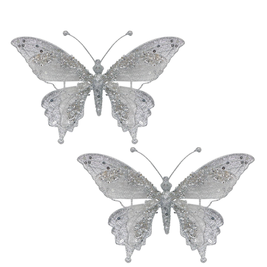 2x Butterfly Ornaments