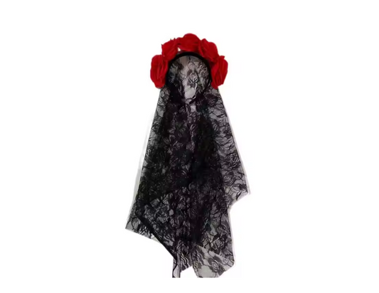 Day of the Dead Crown and Veil