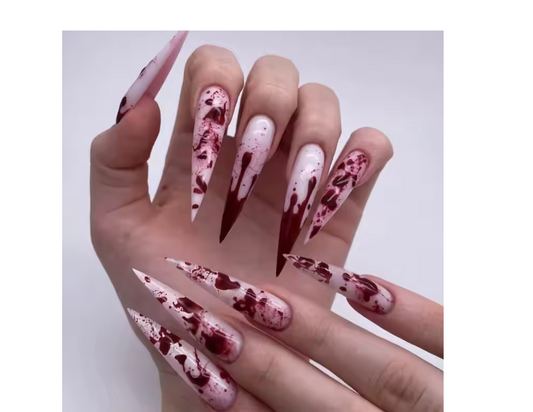 Halloween blood Nails