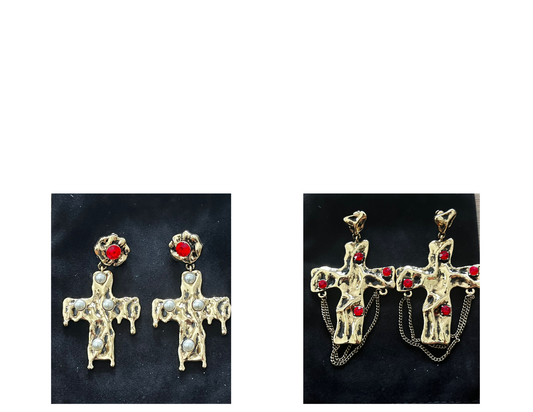 Crucifix Earrings