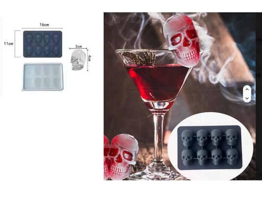 8 piece Ice cube Moulds