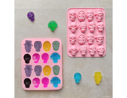 16 skeletons silicon molds