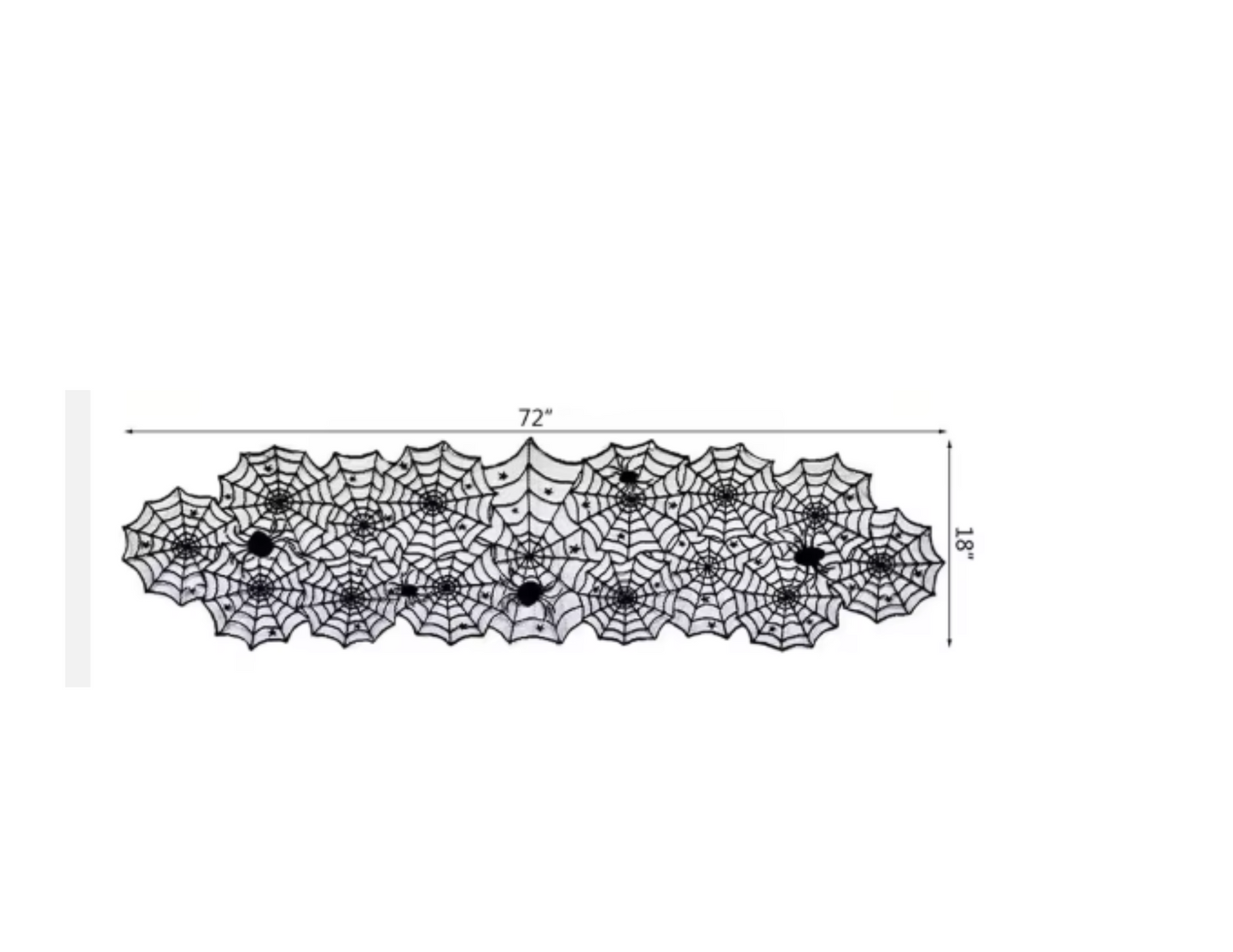 Cobweb table runner