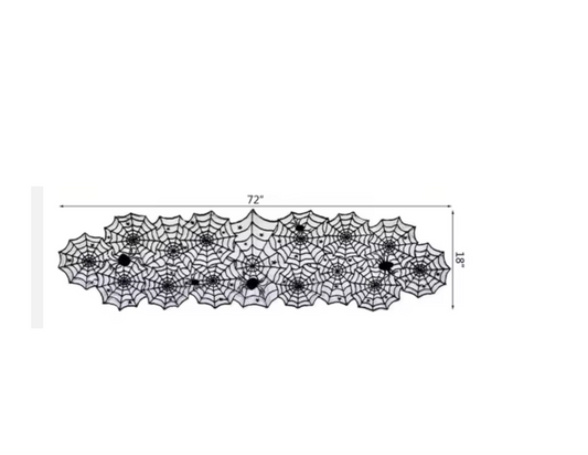 Cobweb table runner