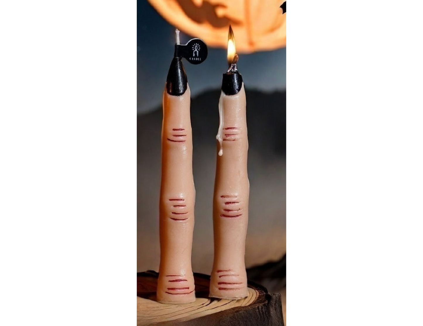 Spooky Finger Candle