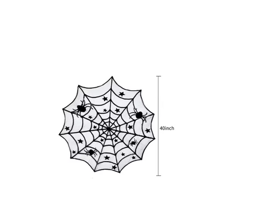 Round Cobweb Tablecloth