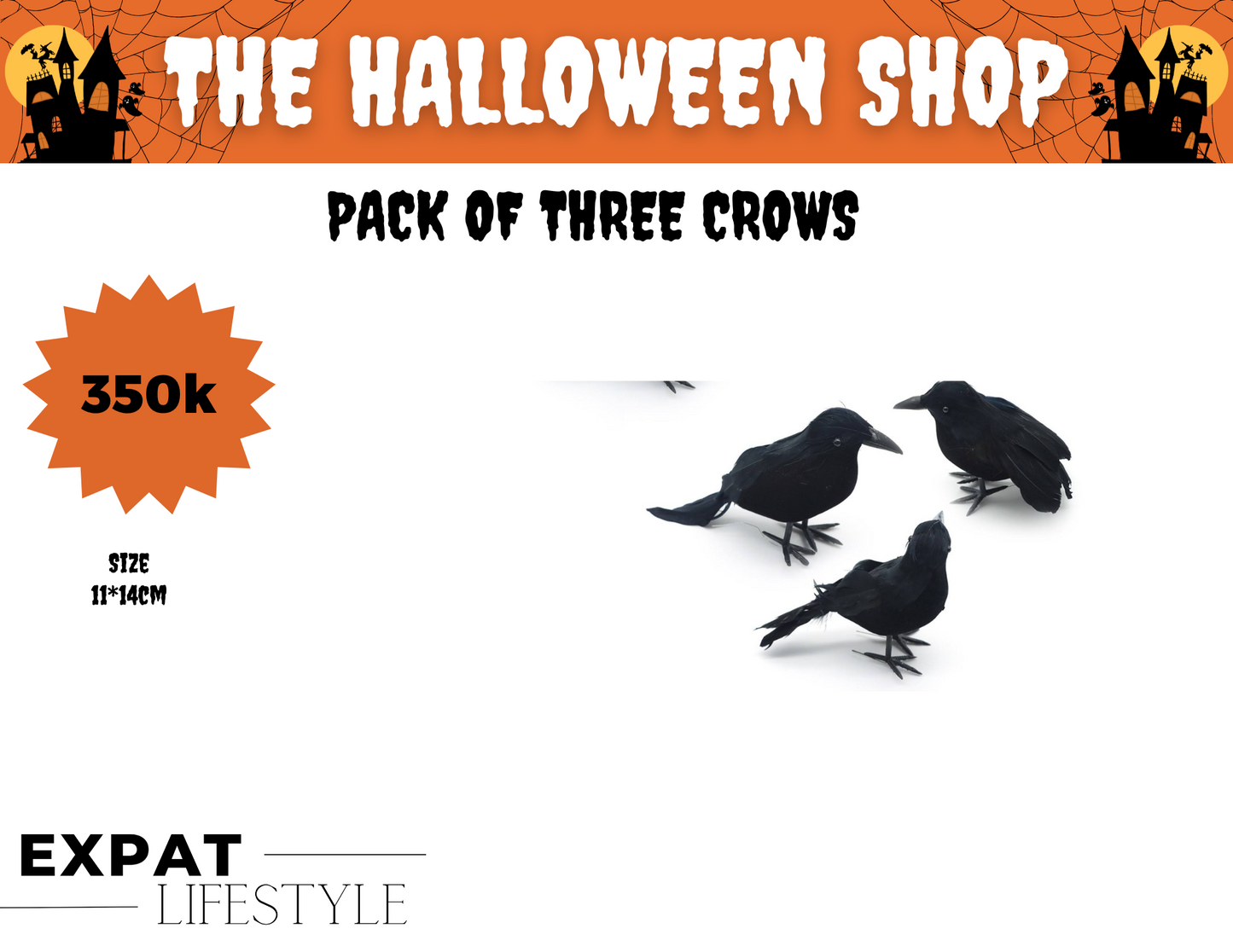 Pack of three crows
