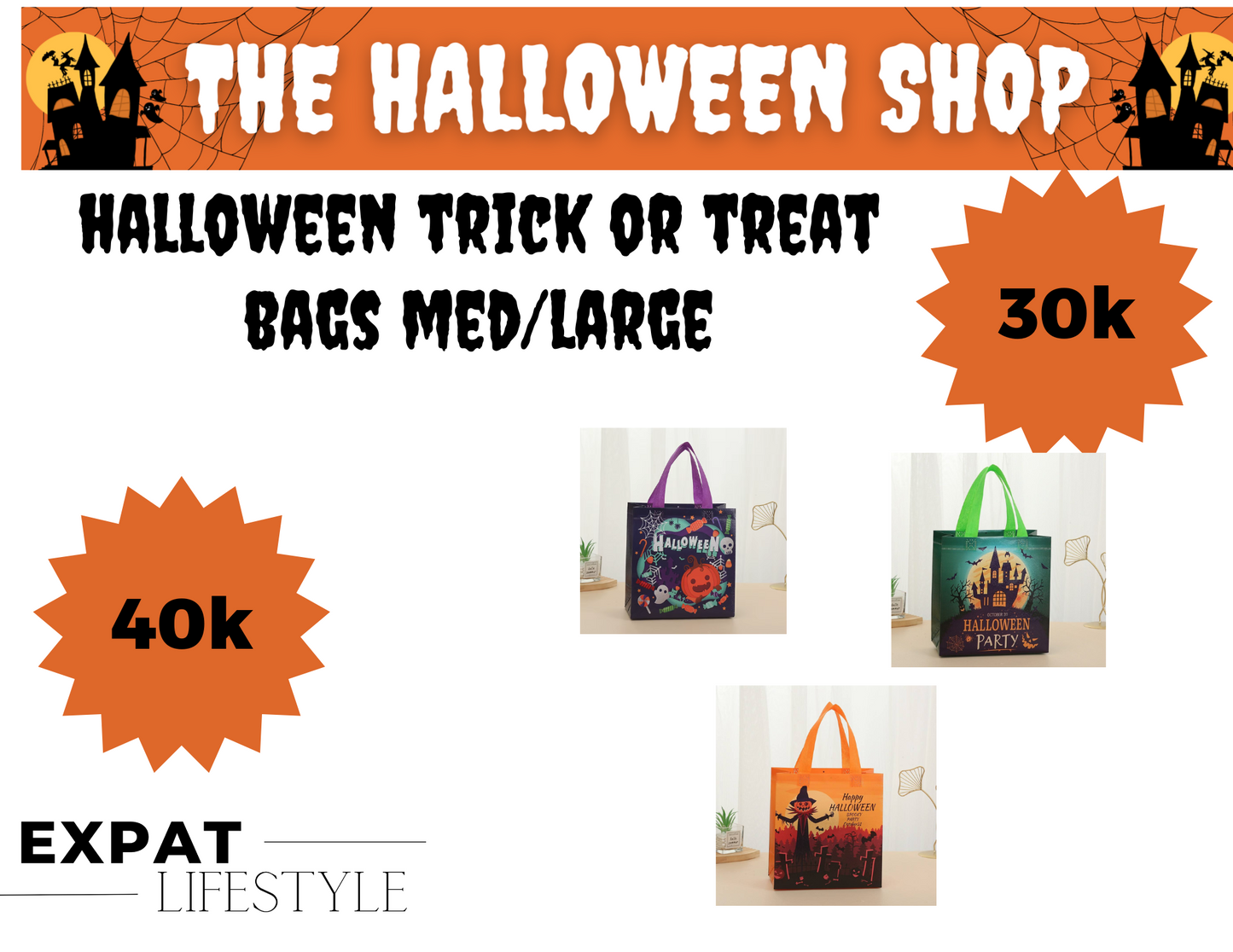 Halloween Trick or Treat Bags