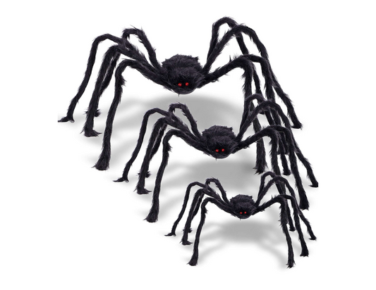 Large glow in the dark spiders