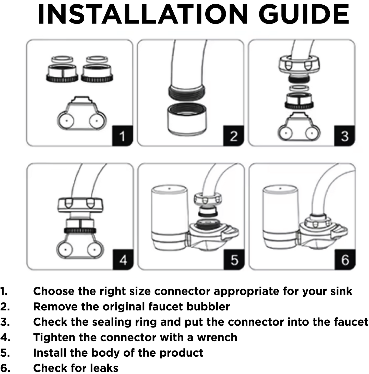 An Installation guide of the Tap Water Purifier
