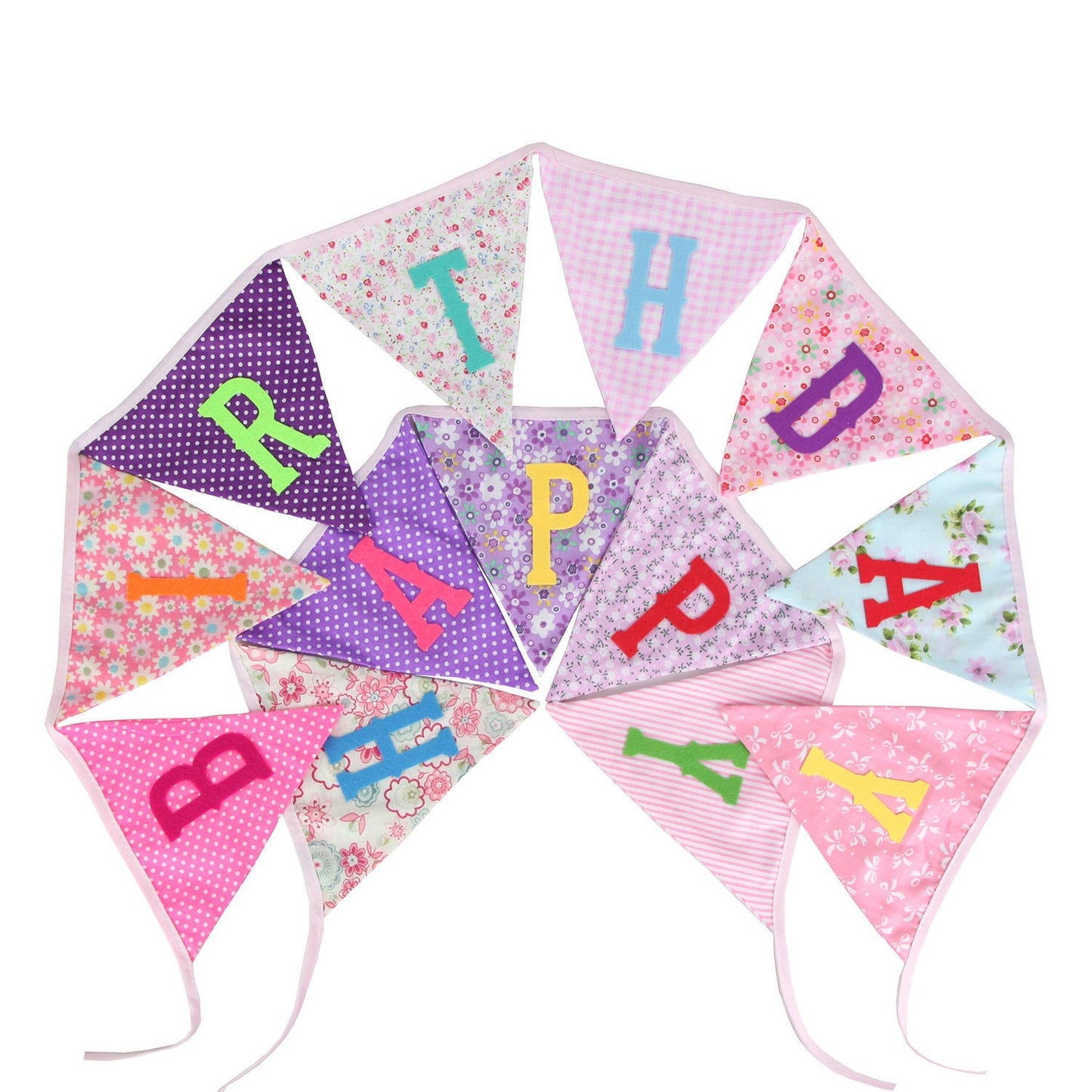 Floral Fabric banner reverseable