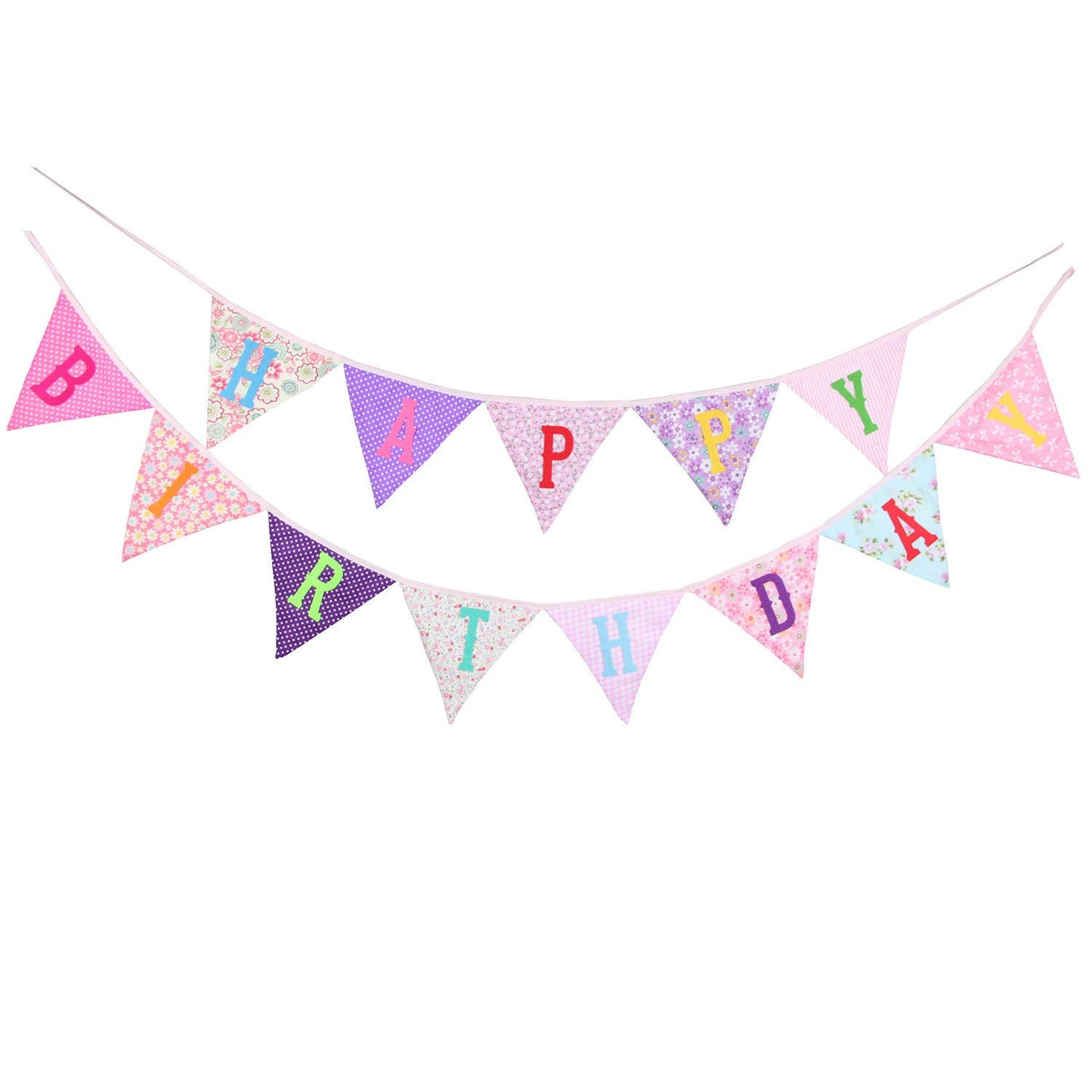 Floral Fabric banner reverseable