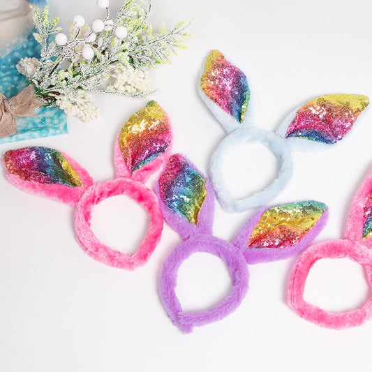 Glitter bunny headband