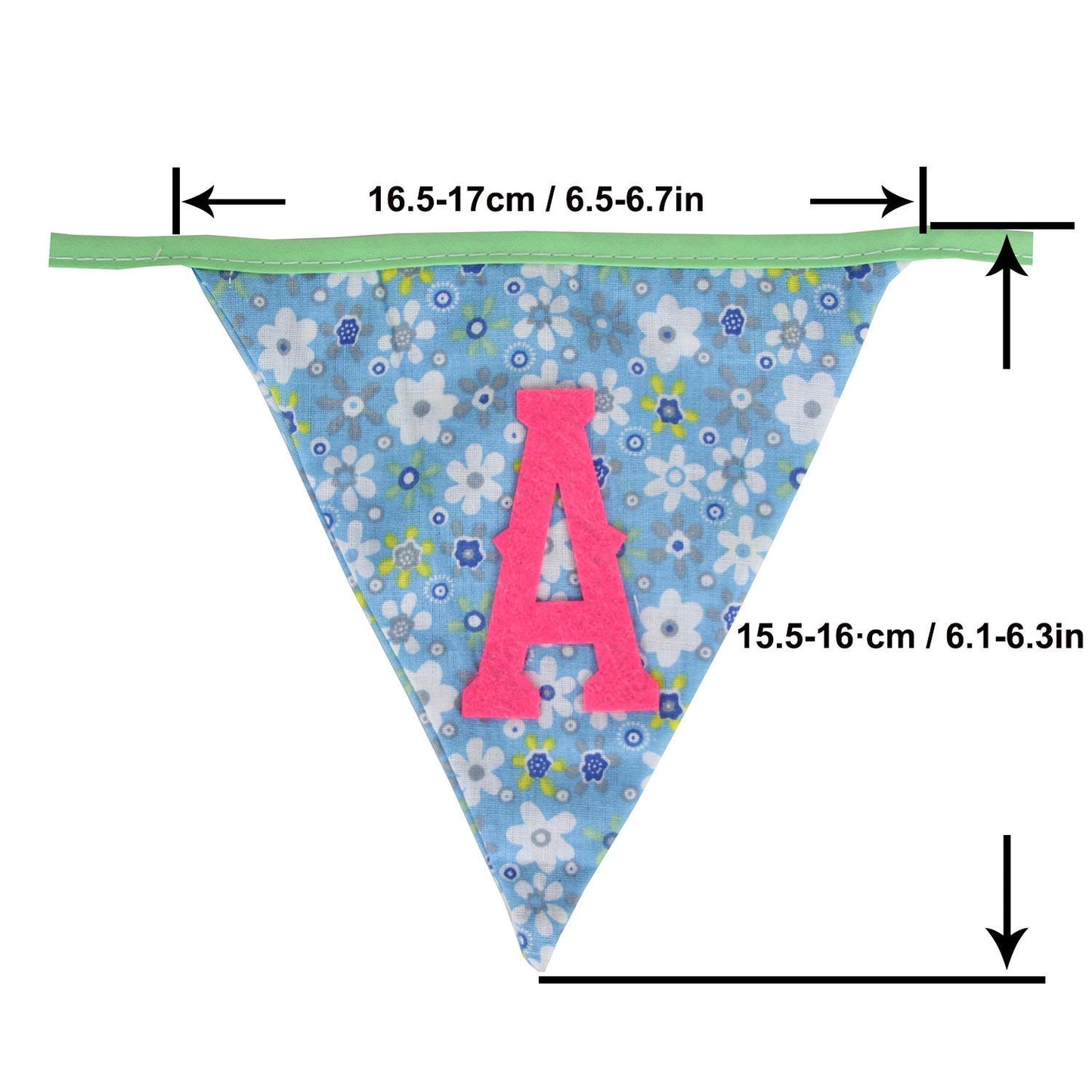 Floral Fabric banner reverseable