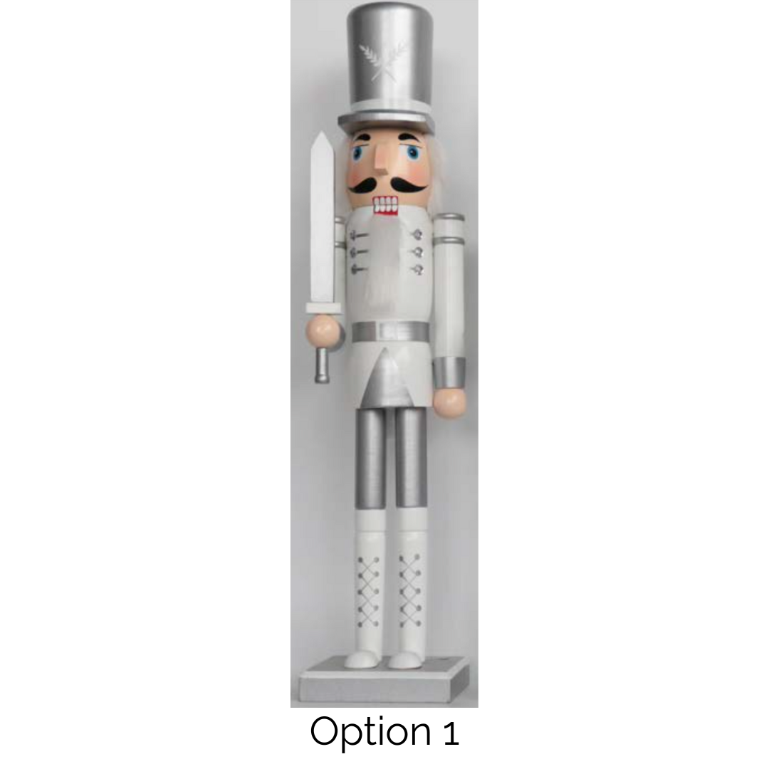 120cm Silver Nutcrackers