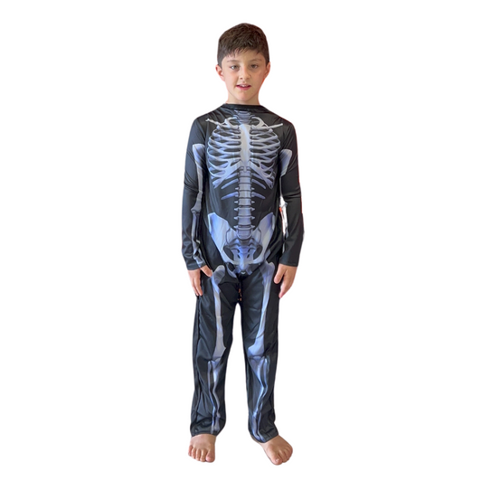 Skeleton Morph Suit Kids