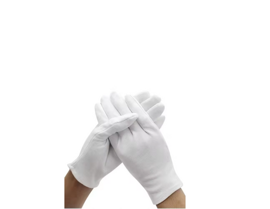 Short White Gloves