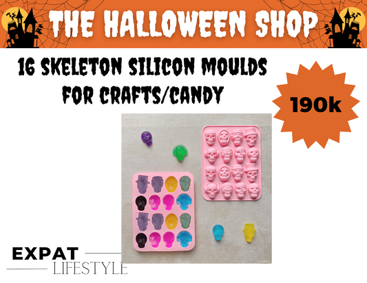 16 skeletons silicon molds