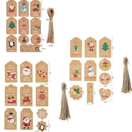 Christmas Hand Tags