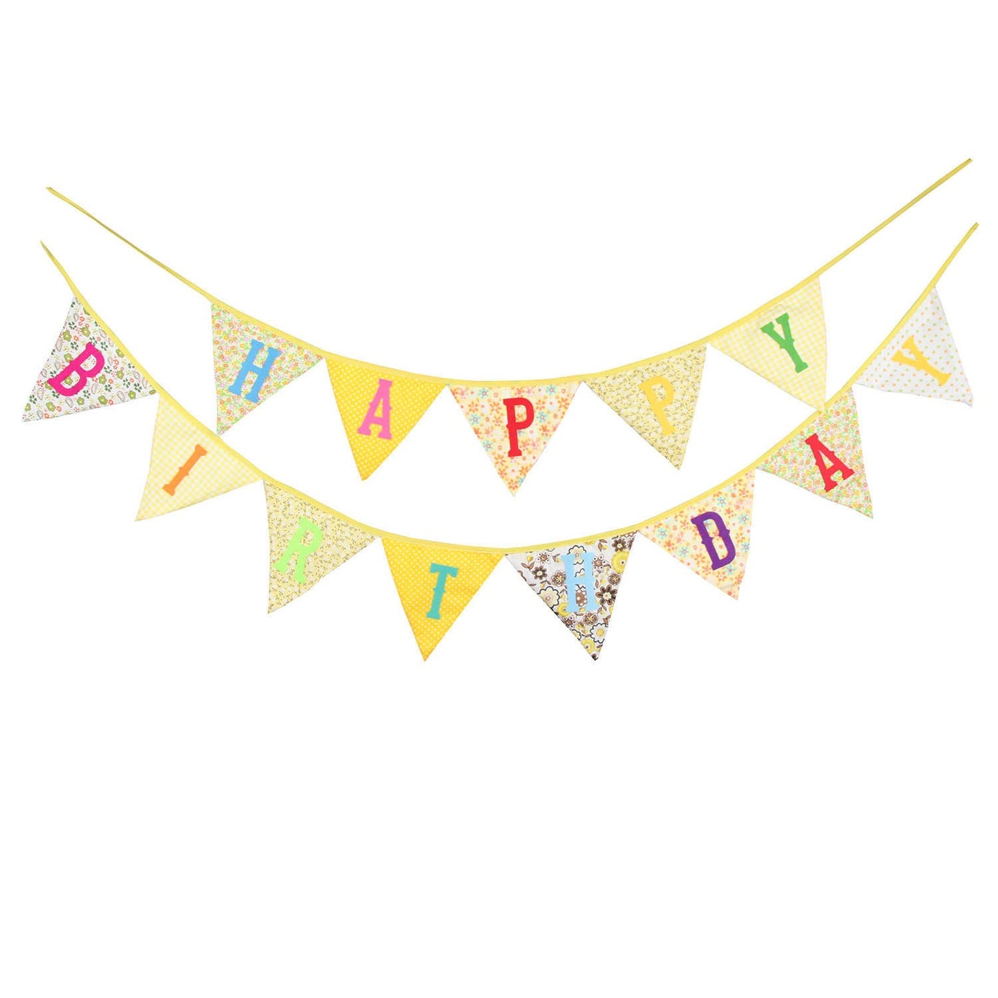 Floral Fabric banner reverseable