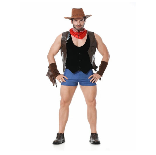 Sexy Cowboy Black Vest