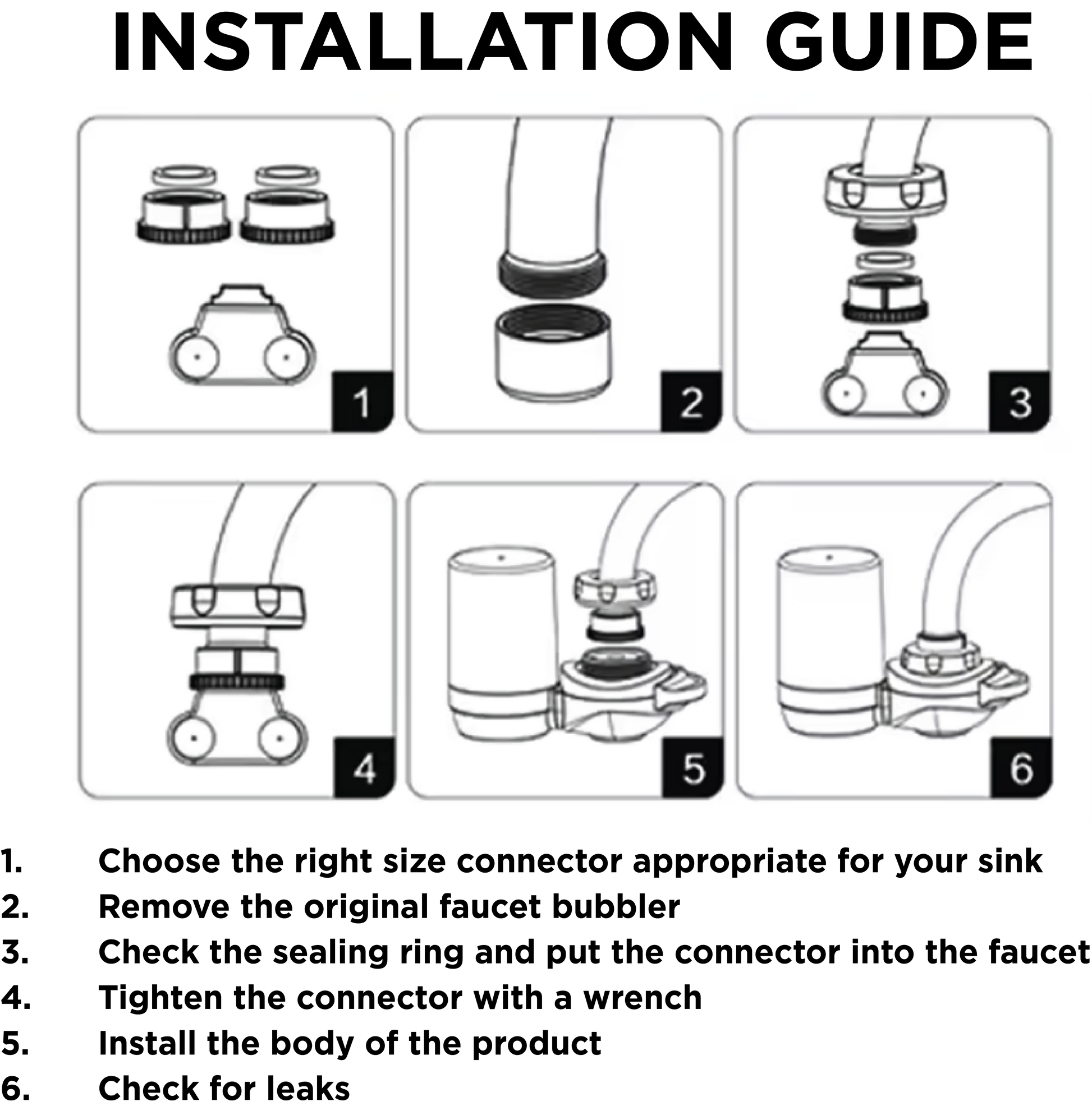 An Installation guide of the Tap Water Purifier
