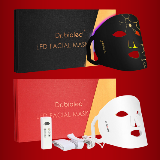 Black and White Led Therapy Face Mask