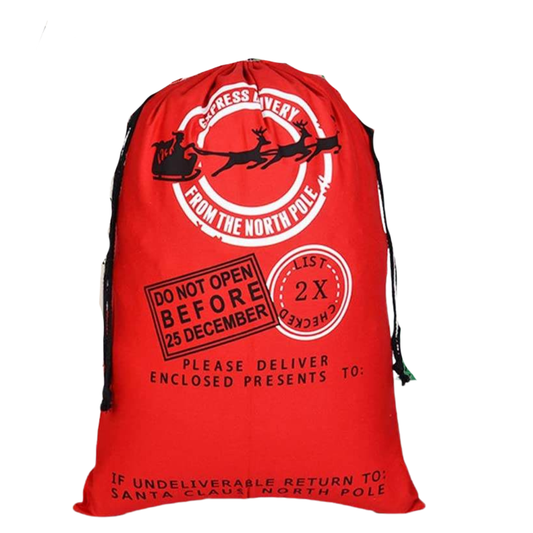 Red Christmas Santa Sack
