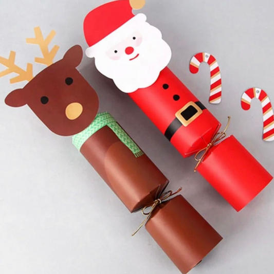 Santa and Reindeer Christmas Crackers (pack of 10)